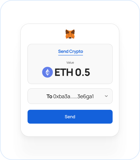 Send Crypto to Assigned Wallet Address